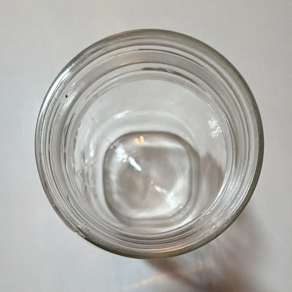 Vintage Mason Jar Star Embossed 